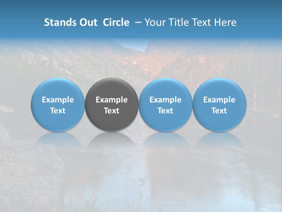 Blue Summer Calm PowerPoint Template