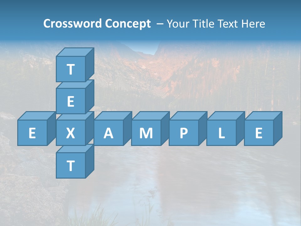 Blue Summer Calm PowerPoint Template