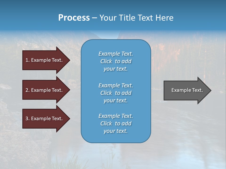 Blue Summer Calm PowerPoint Template