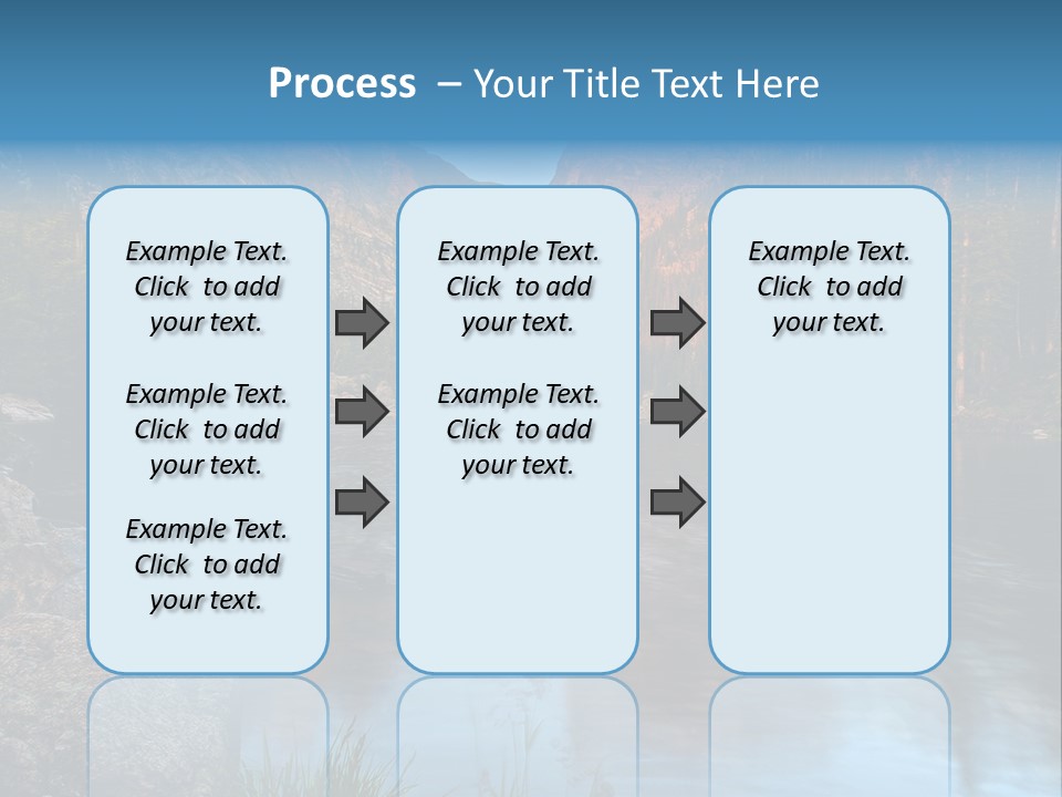 Blue Summer Calm PowerPoint Template