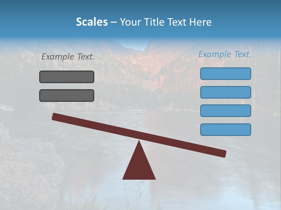 Blue Summer Calm PowerPoint Template