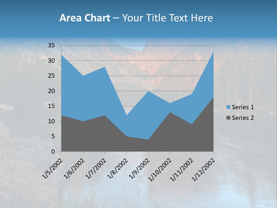 Blue Summer Calm PowerPoint Template