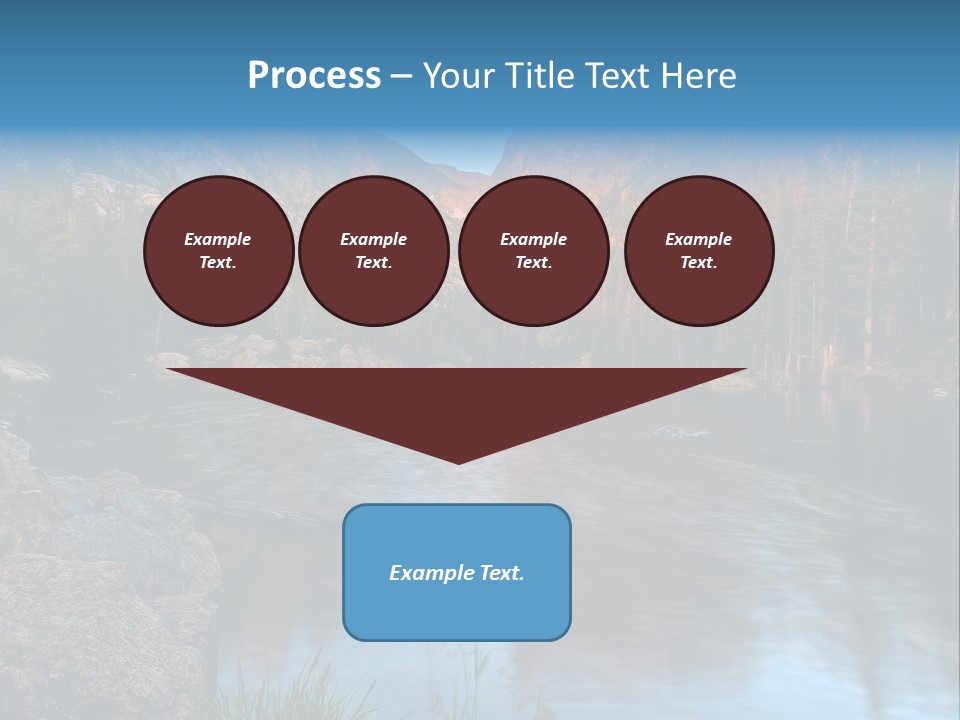 Blue Summer Calm PowerPoint Template