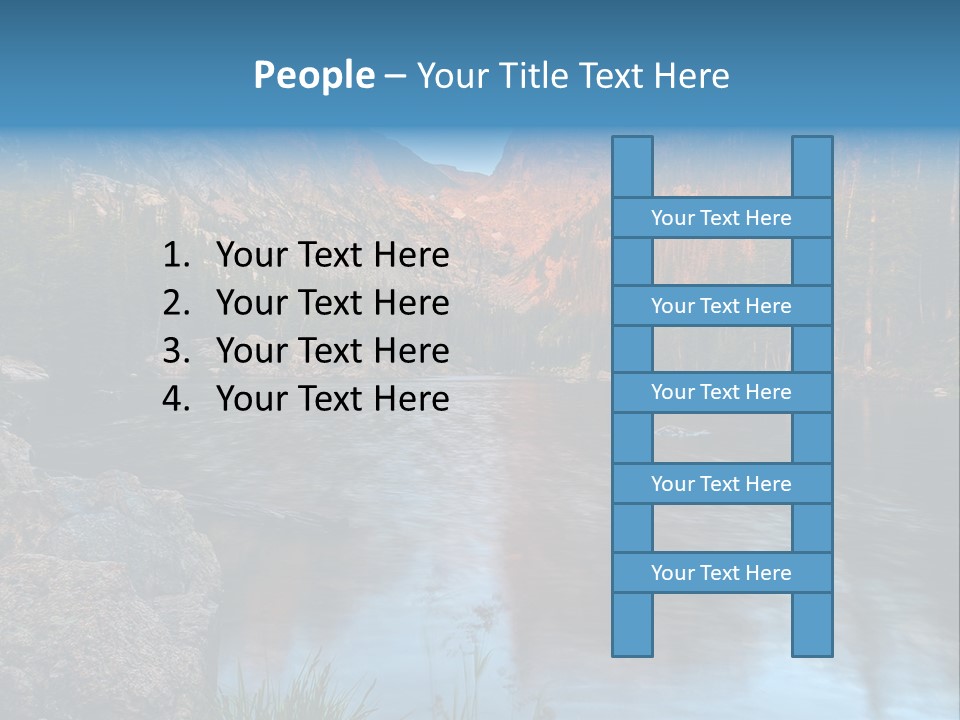 Blue Summer Calm PowerPoint Template