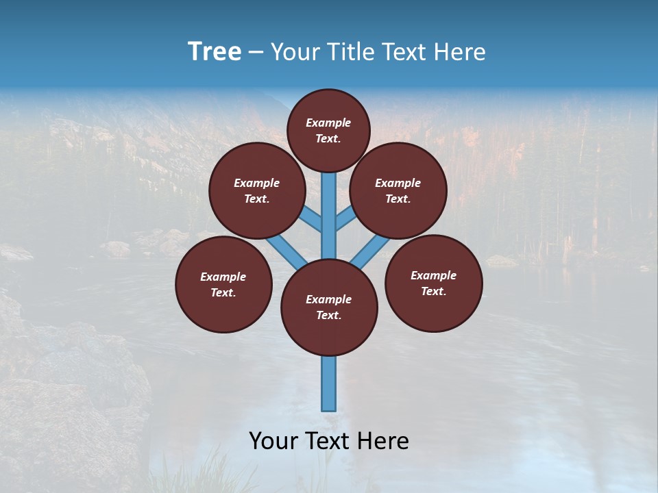 Blue Summer Calm PowerPoint Template