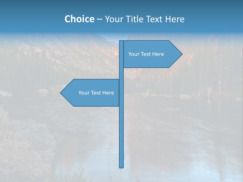 Blue Summer Calm PowerPoint Template