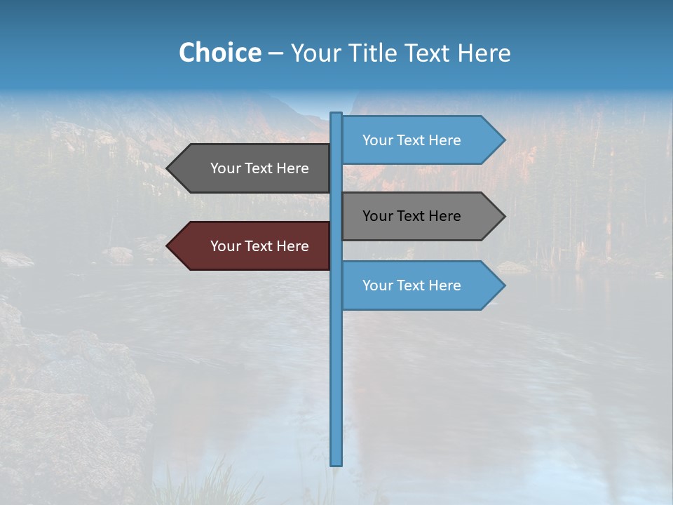 Blue Summer Calm PowerPoint Template