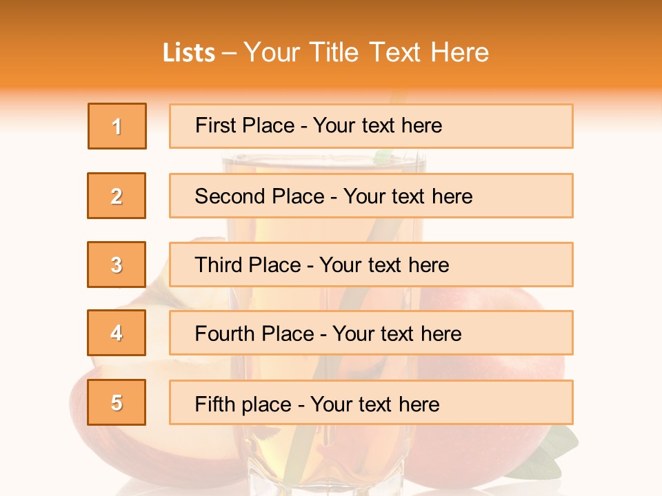 Gourmet Tropical Freshness PowerPoint Template
