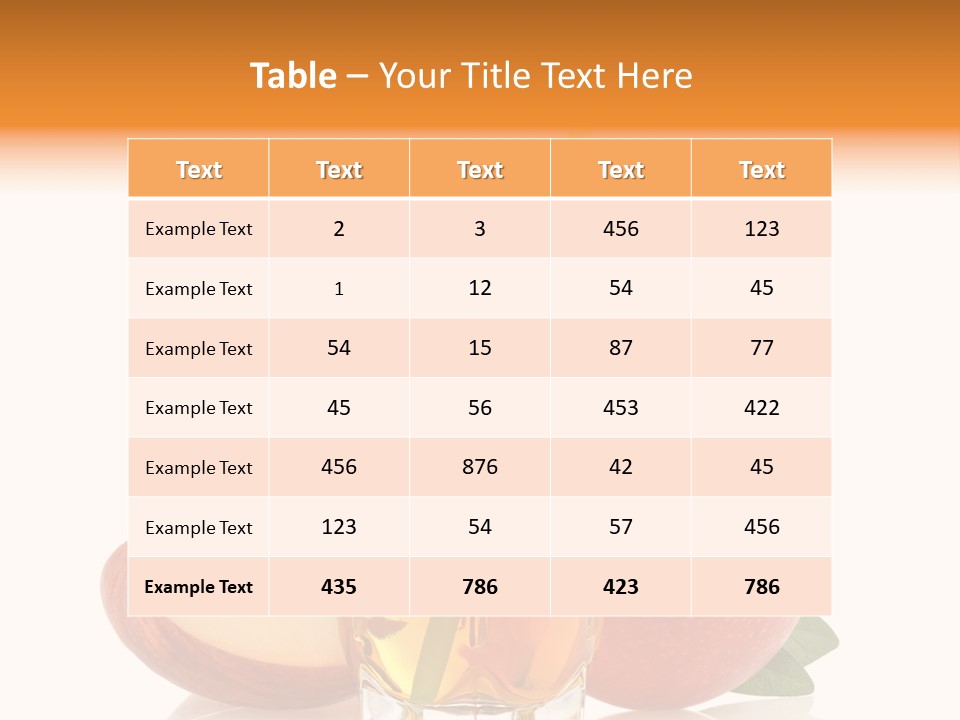 Gourmet Tropical Freshness PowerPoint Template