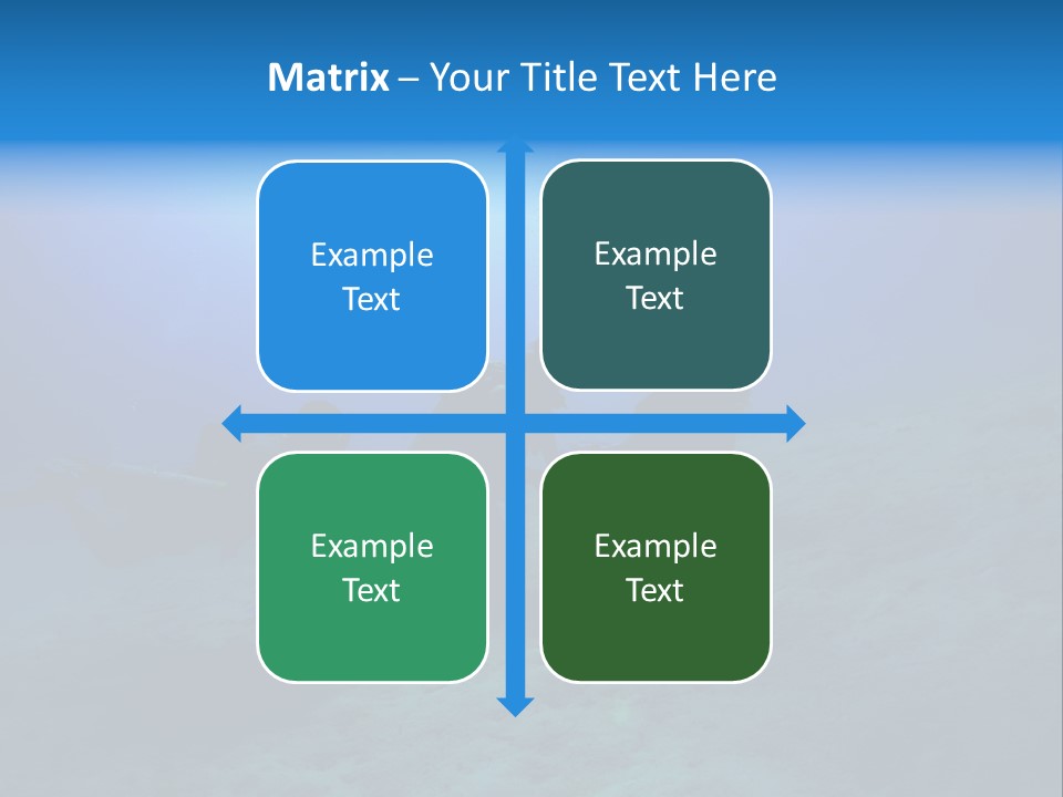 Blue Scuba Shallow Diving PowerPoint Template