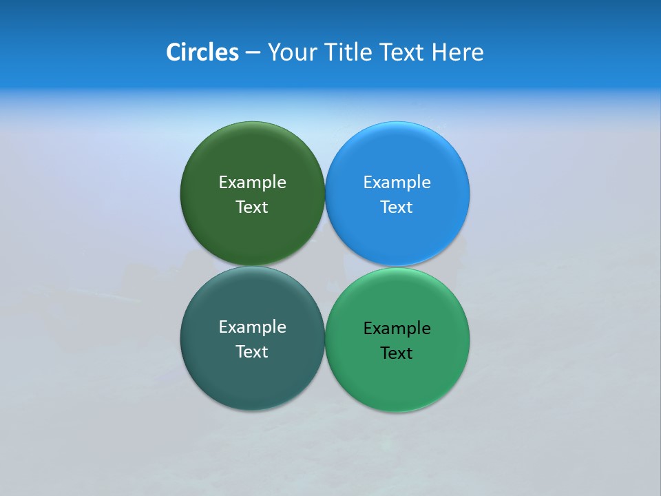 Blue Scuba Shallow Diving PowerPoint Template