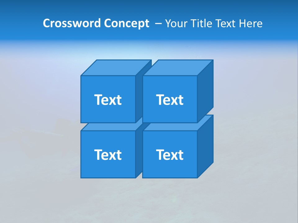 Blue Scuba Shallow Diving PowerPoint Template