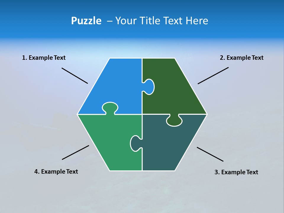 Blue Scuba Shallow Diving PowerPoint Template