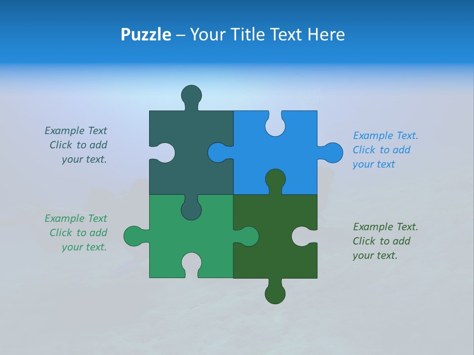 Blue Scuba Shallow Diving PowerPoint Template