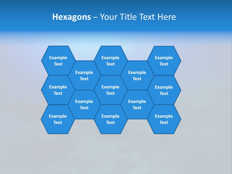 Blue Scuba Shallow Diving PowerPoint Template