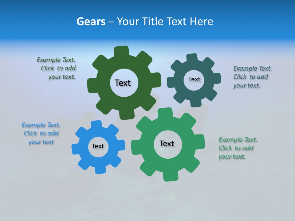 Blue Scuba Shallow Diving PowerPoint Template