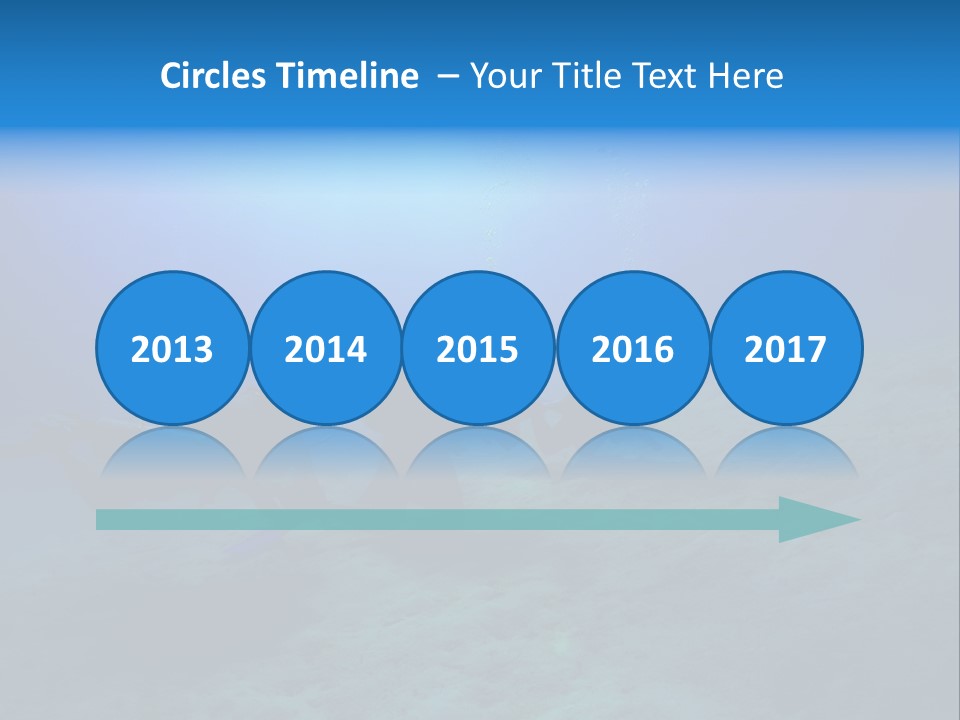 Blue Scuba Shallow Diving PowerPoint Template