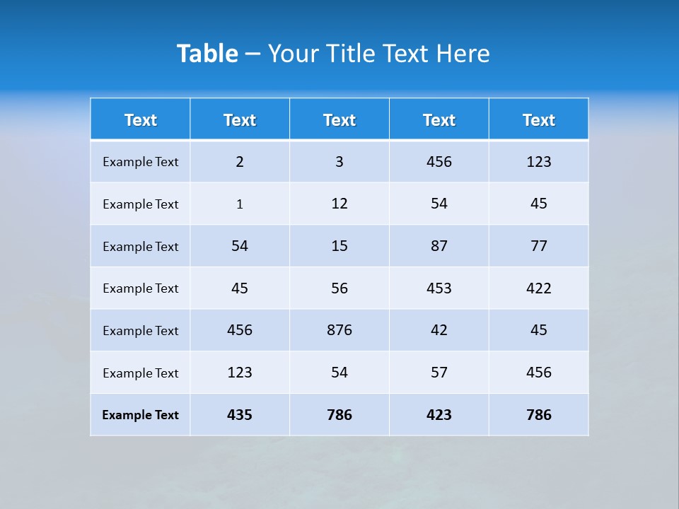 Blue Scuba Shallow Diving PowerPoint Template