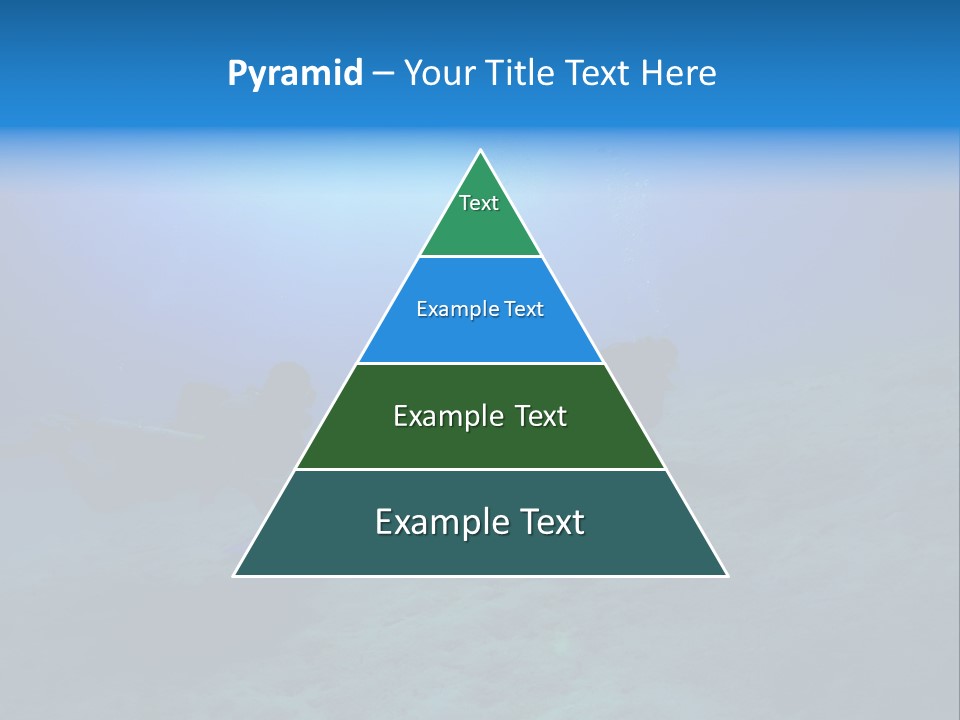 Blue Scuba Shallow Diving PowerPoint Template