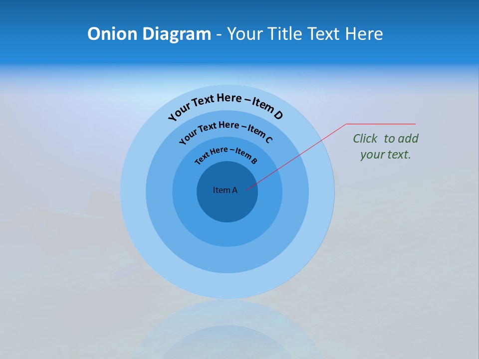 Blue Scuba Shallow Diving PowerPoint Template