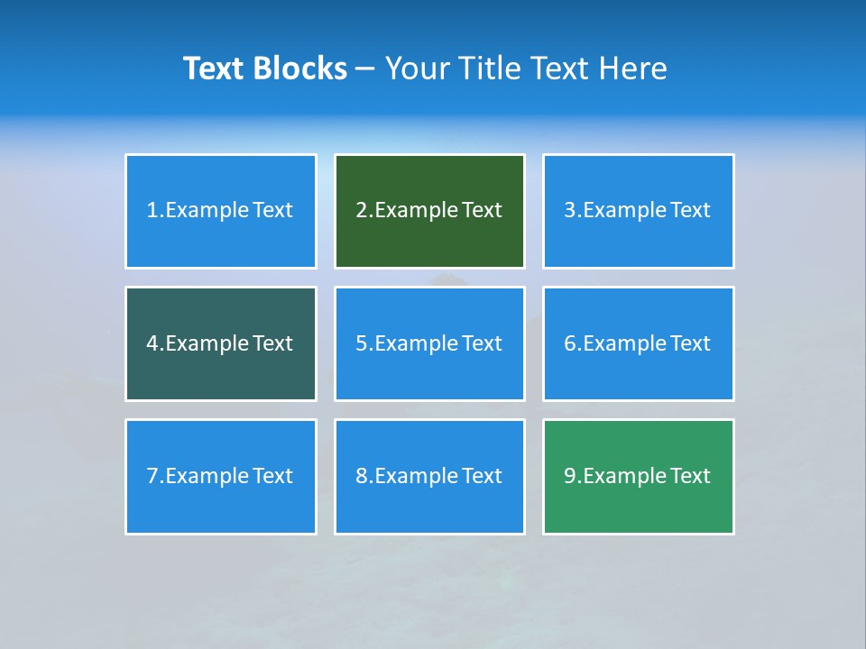 Blue Scuba Shallow Diving PowerPoint Template