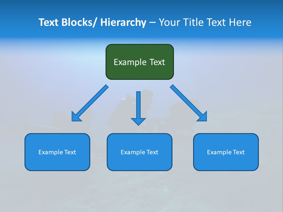 Blue Scuba Shallow Diving PowerPoint Template