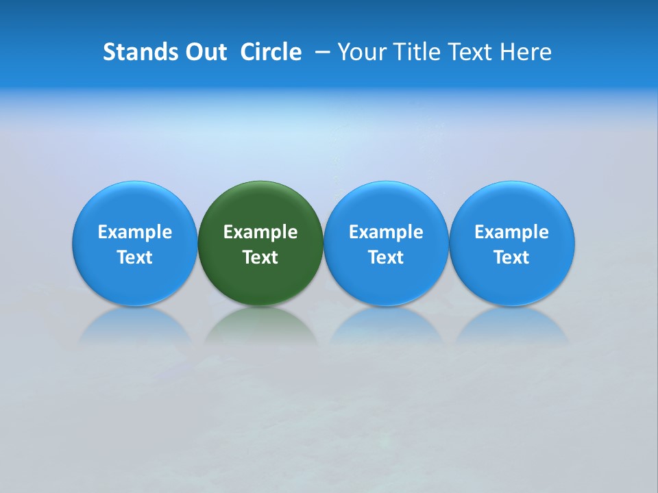 Blue Scuba Shallow Diving PowerPoint Template