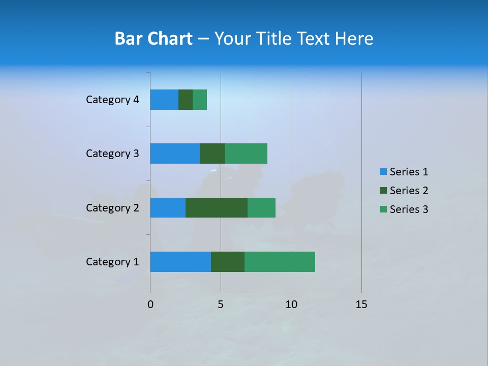 Blue Scuba Shallow Diving PowerPoint Template