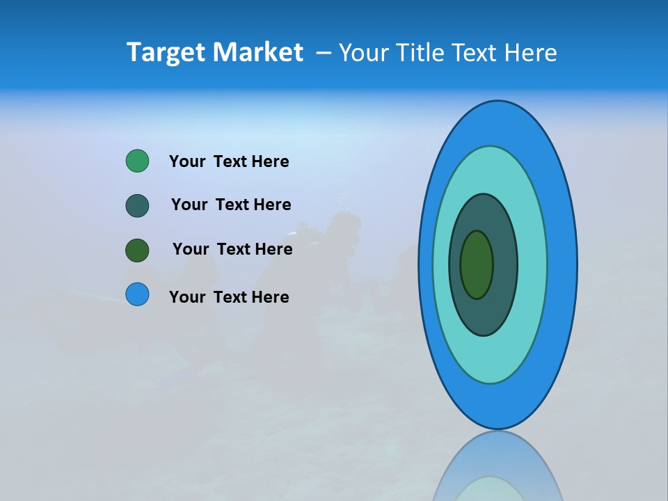 Blue Scuba Shallow Diving PowerPoint Template