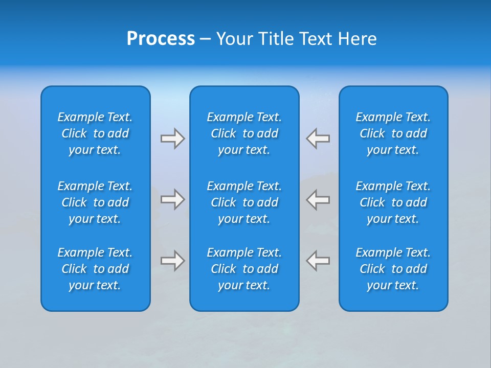 Blue Scuba Shallow Diving PowerPoint Template