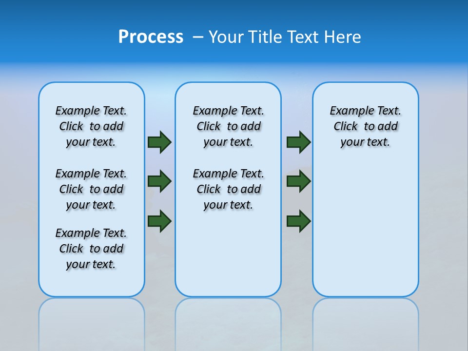 Blue Scuba Shallow Diving PowerPoint Template