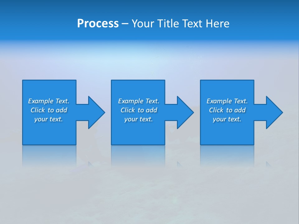 Blue Scuba Shallow Diving PowerPoint Template