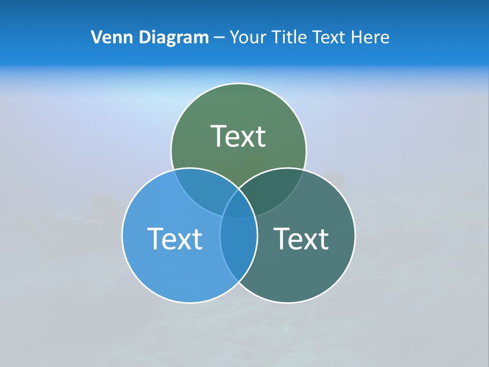 Blue Scuba Shallow Diving PowerPoint Template