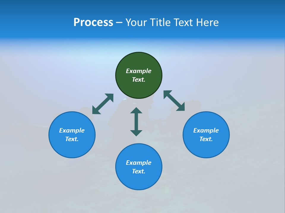 Blue Scuba Shallow Diving PowerPoint Template