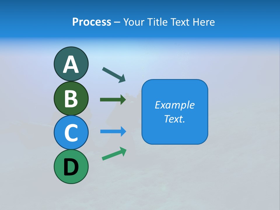 Blue Scuba Shallow Diving PowerPoint Template
