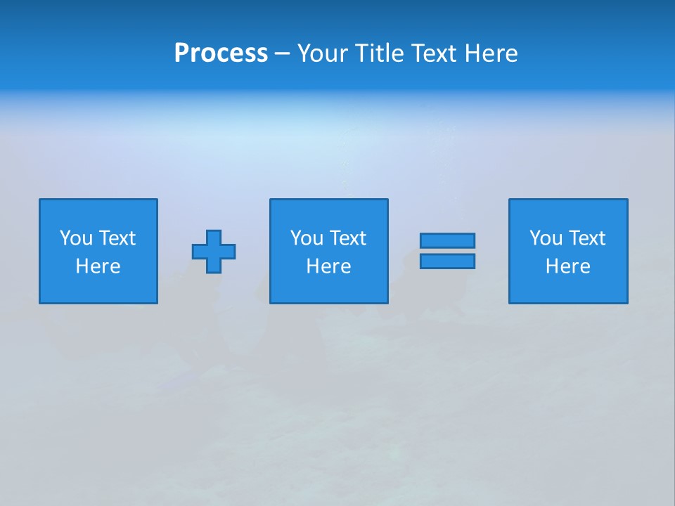 Blue Scuba Shallow Diving PowerPoint Template