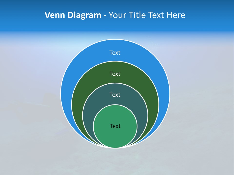 Blue Scuba Shallow Diving PowerPoint Template