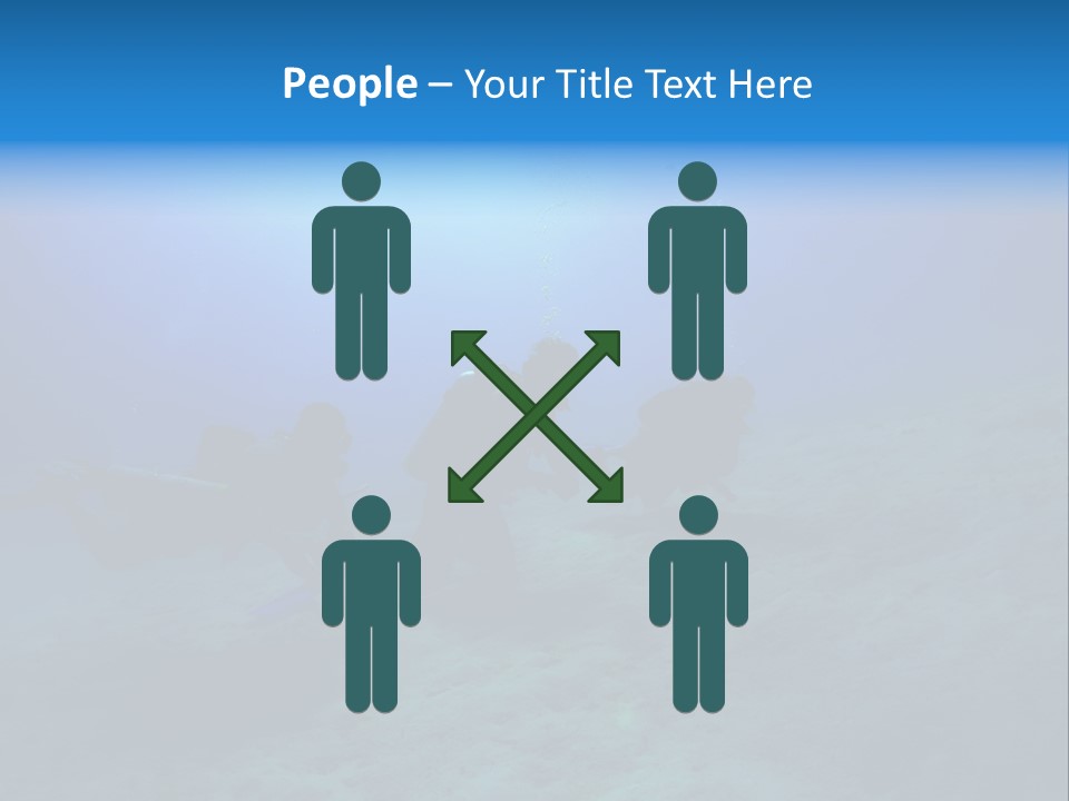 Blue Scuba Shallow Diving PowerPoint Template