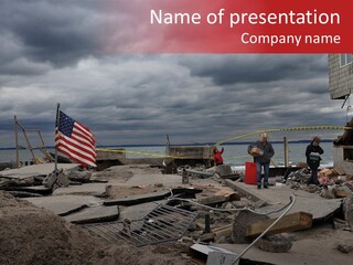 Wind New York Zone PowerPoint Template