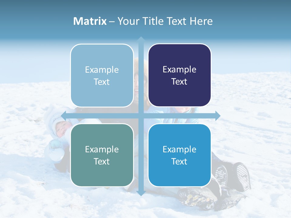 A Group Of People Sitting On Top Of A Snow Covered Ground PowerPoint Template