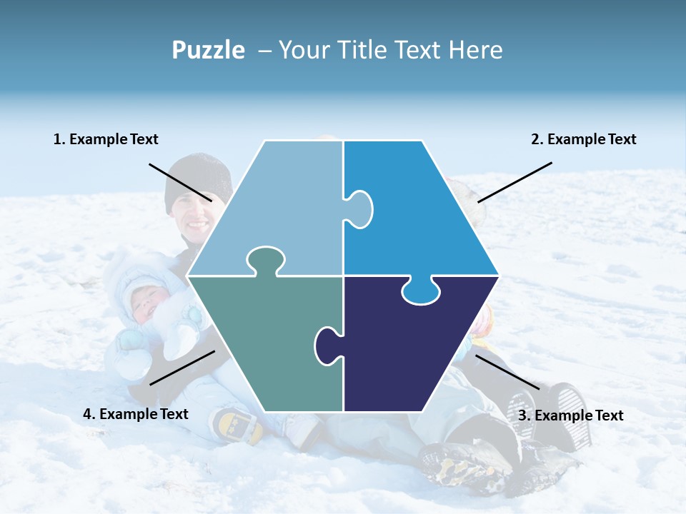 A Group Of People Sitting On Top Of A Snow Covered Ground PowerPoint Template