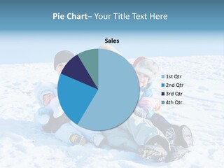 A Group Of People Sitting On Top Of A Snow Covered Ground PowerPoint Template
