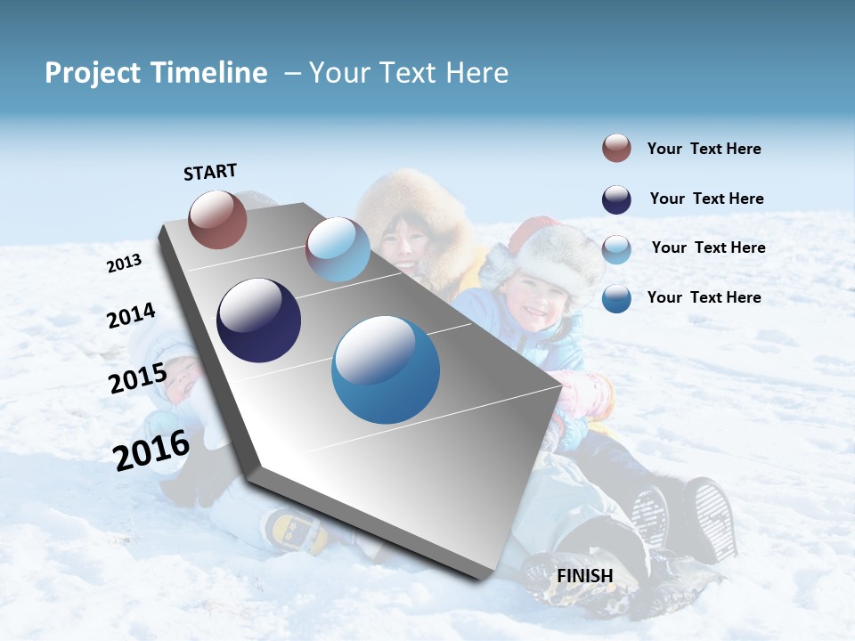 A Group Of People Sitting On Top Of A Snow Covered Ground PowerPoint Template