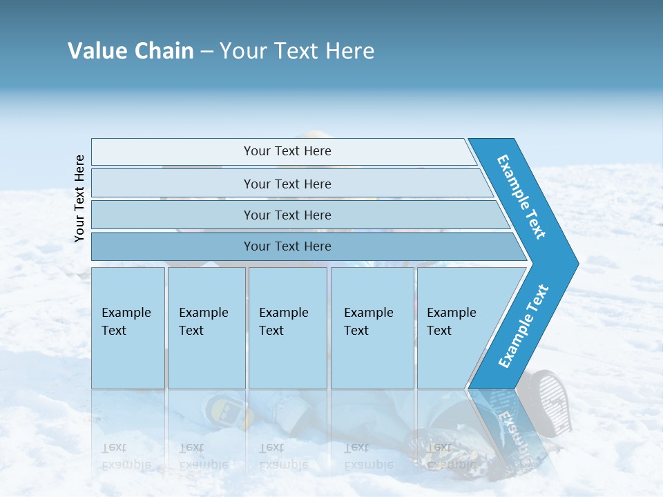 A Group Of People Sitting On Top Of A Snow Covered Ground PowerPoint Template