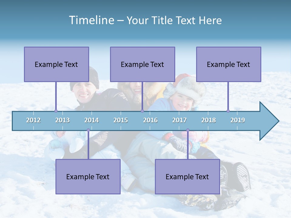 A Group Of People Sitting On Top Of A Snow Covered Ground PowerPoint Template
