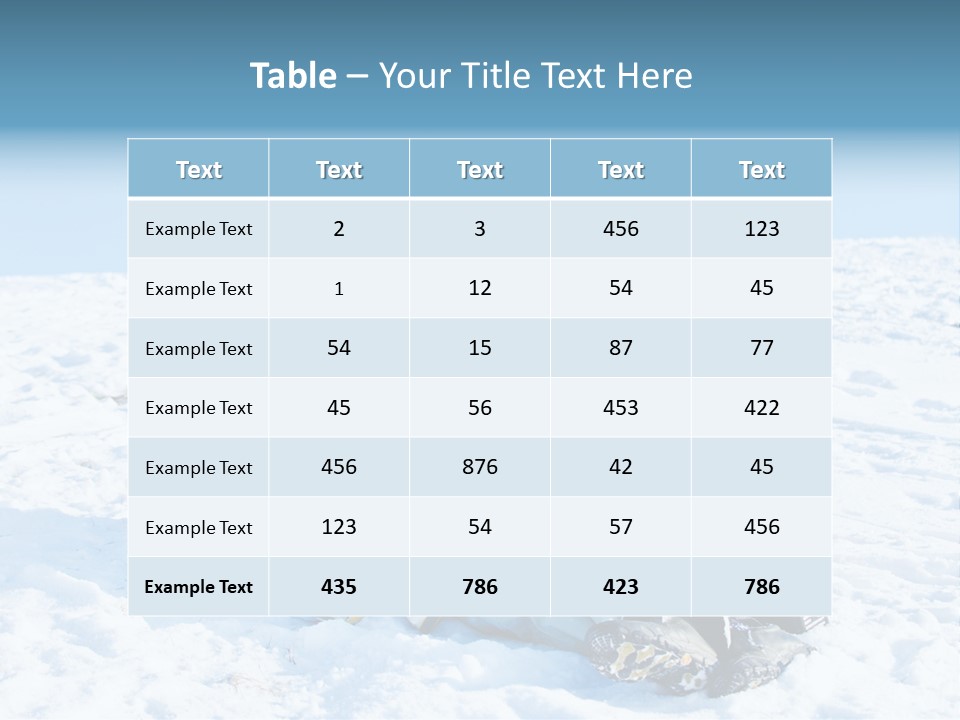 A Group Of People Sitting On Top Of A Snow Covered Ground PowerPoint Template