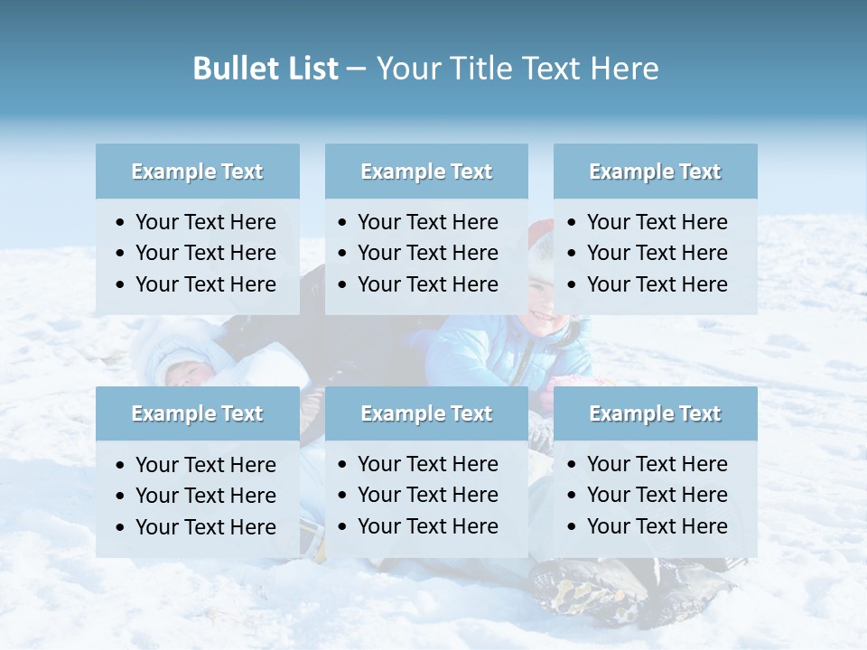 A Group Of People Sitting On Top Of A Snow Covered Ground PowerPoint Template
