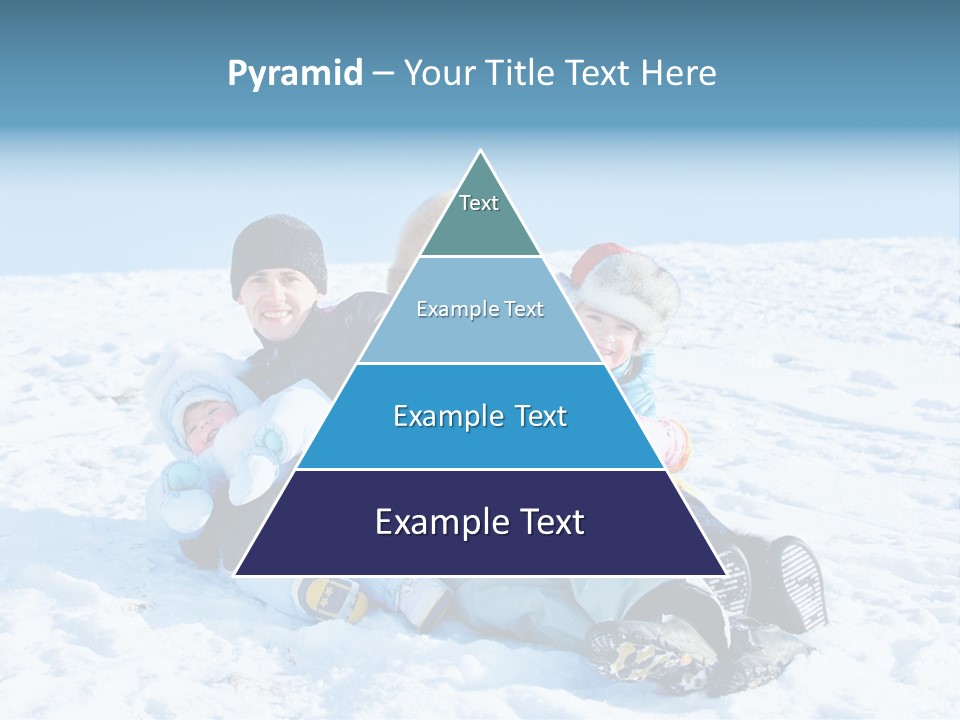 A Group Of People Sitting On Top Of A Snow Covered Ground PowerPoint Template