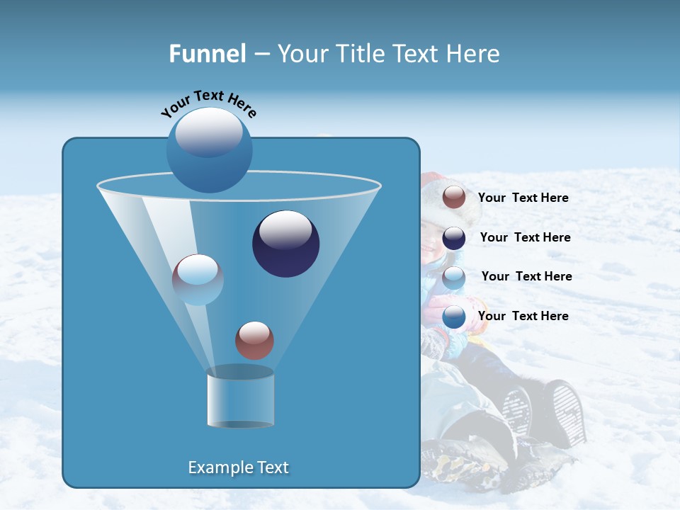 A Group Of People Sitting On Top Of A Snow Covered Ground PowerPoint Template