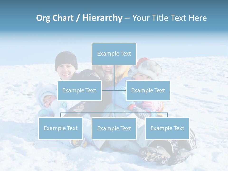 A Group Of People Sitting On Top Of A Snow Covered Ground PowerPoint Template